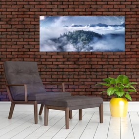 Tablou pădurii în ceață (120x50 cm)