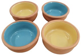 Set 4 Boluri din Lut Termorezistente  8 x 3,5 cm  Design Durabil si Functional pentru Bucataria Ta