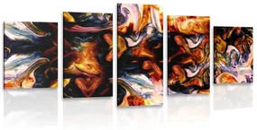 Tablou 5-piese artă în design abstract