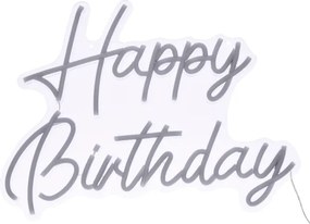 Atmosphera - Decorațiune neon LED de perete HAPPY BIRTHDAY LED/5V