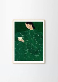 Poster 30x40 cm Coffee Alone At Place De Clichy – Sofia Lind – The Poster Club