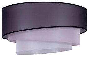 Duolla - Plafonieră TRIO 1xE27/15W/230V d. 45 cm neagră/roz/argintie