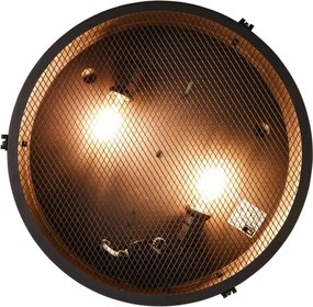 Brilliant - Plafonieră ZOIS 2xE27/28W/230V Ø 42 cm neagră