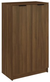 Pantofar, stejar fumuriu, 59x35x100 cm, lemn compozit Stejar brun, 1