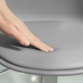 Homcom Set 2 Scaune Bar – Reglabile, Cu Spatar si Pivotante | Aosom Romania