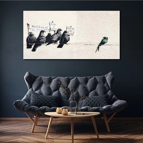 Tablou canvas Păsări care protestează Banksy