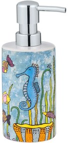 Dozator de săpun din ceramică Wenko Ocean Rollin Art , 360 ml
