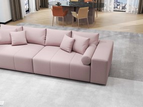 Canapea extensibilă dumonde cu ladă de depozitare si sezut confortabil din spuma high-density, Marbela Enjoy Flamingo XXL 295x100 cm