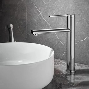 Baterie pentru lavoar REA OVAL CHROM high