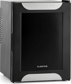 Klarstein Happy Hour, negru cu ușă decorativă, minibar, frigider, 33 l, silențios, G