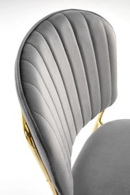 Scaun K499 velvet gri