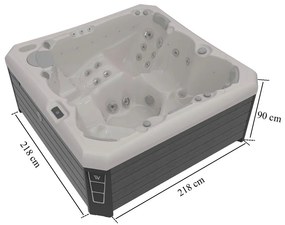 Jacuzzi Malaga Life Deluxe din argint sterling