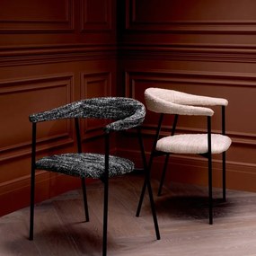 Set de 2 scaune design LUX Julio, Boucle sonata black