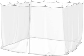 vidaXL Plasă de țânțari pentru exterior 220 ochiuri alb 300x300x200 cm