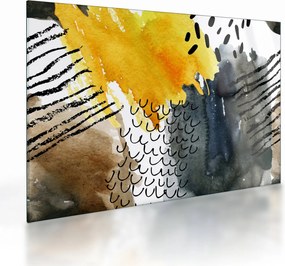 Tablou pe sticlă - Acuarelă abstractă (70x50 cm)