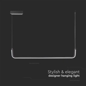 Lustră LED pe cablu LED/12W/230V 4000K negru