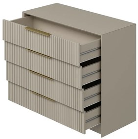 Comodă cu oglindă Kale Beige