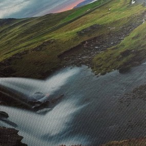 Tablou - Kirkjufell la apus (120x50 cm)