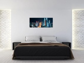 Tablou - Noaptea în Kuala Lumpur (120x50 cm)