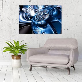 Tablou cu abstracție - cercuri (90x60 cm)