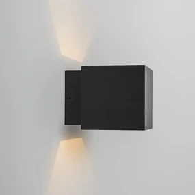 Lampa de perete de design neagra/aurie cu LED - Caja