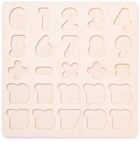 Woody Puzzle pe bord Cifre