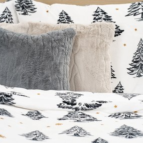 Lenjerie de pat din microflanel 4Home FrostedTrees, 160 x 200 cm, 70 x 80 cm, 160 x 200 cm, 70 x 80 cm