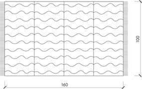 Prosop de plajă albastru din bumbac 100x160 cm Nugo – noo.ma