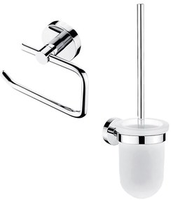 Perie de toaletă de perete și suport de hârtie igienică NIMCO UN set-94WN-26 UNIX crom
