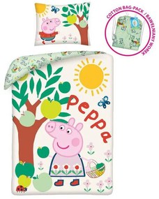 Purcelușa Peppa Tree Husă de pat 140×200cm, 70×90 cm