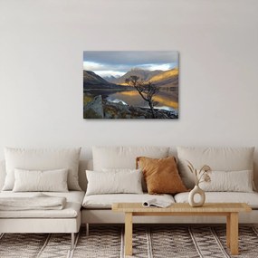 Tablou - Munții de lângă lac (70x50 cm)