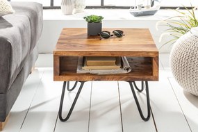 Masuta/ Noptiera design industrial vintage Scorpion 45cm Sheesham A-39957 VC