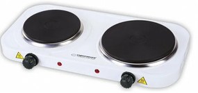 Plita electrica Esperanza Yellowstone EKH007W 2500W 1x 18.8cm + 1x15.5cm Alb