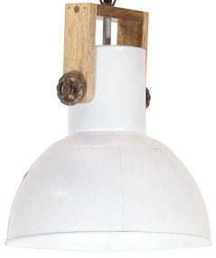 Lampa suspendata industriala, 25 W, alb, 32 cm, mango E27, rotund Alb, 32 cm, 1, Alb
