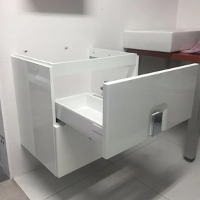Mobilier lavoar baie cu 2 usi, Twins, alb, Kolo