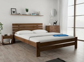 Pat inalt Paris, stejar 120 x 200 cm Saltele: Cu saltele Somnia 18 cm, Somiera pat: Cu lamele drepte