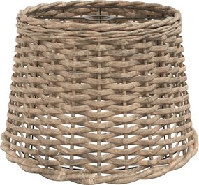 vidaXL Abajur lustră, maro, Ø40x26 cm, răchită