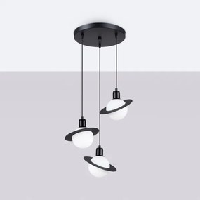 Lustră pe cablu Sollux SL.1359 HYPERION 3xG9/8W/230V negru