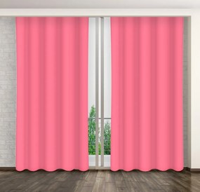 Draperii decorative în culoarea roz închis Lungime: 260 cm