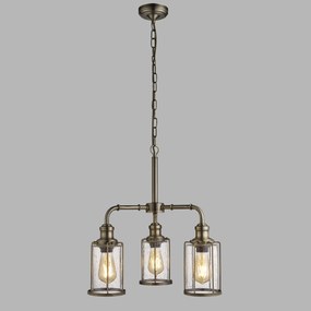 Lustra rustica design traditional Pipes 3L 1163-3AB SRT