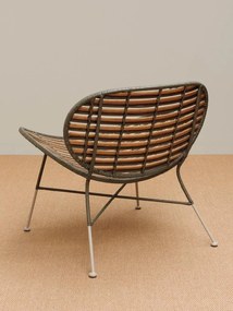 Scaun dining multicolor din rattan Santaï