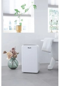 Dezumidificator Woods MRD10G, 102 m³/h, Pana la 40 m², Pentru bai, 10l/24h, Timer, Debit reglabil, Hidrostat, Alb