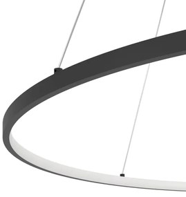 Lustră LED dimabilă pe cablu Eglo 901637 PARRUTA LED/40W/230V negru + telecomandă