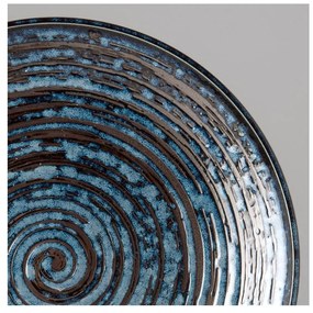 Farfurie din ceramică MIJ Copper Swirl, ø 25 cm, albastru