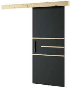 Zondo Uși culisante Lovella (stejar artisan + negru mat). 1043553