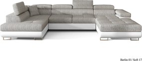 Colțar lemn masiv Formă U Extensibil Roger 345x202cm Personalizabil