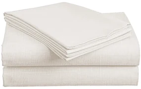 Cearceaf din bumbac SLUB 140x240 cm crem, 100% bumbac Dimensiune: 140 x 240 cm