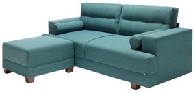 Canapea Fixa cu 3 Locuri si Taburet Oslo, 210 x 85 x 78 cm