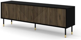 Masă TV 4D 180 Wenty (Negru + Nuc pacific + Auriu). 1125161