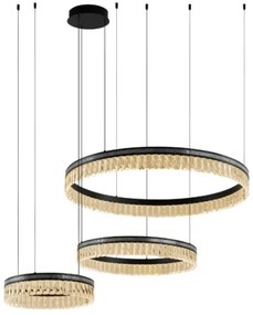 Candelabru din cristal cu LED reglabil, suspendat pe cablu THALIA LED/120W/230V 3000-6000K + telecomandă